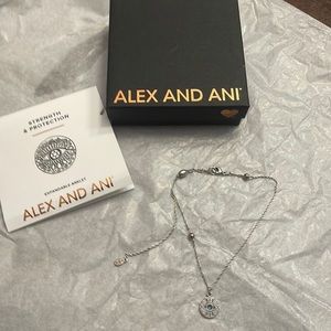 Alex And Ani Rafaelian Sterling Silver Evil Eye Anklet
